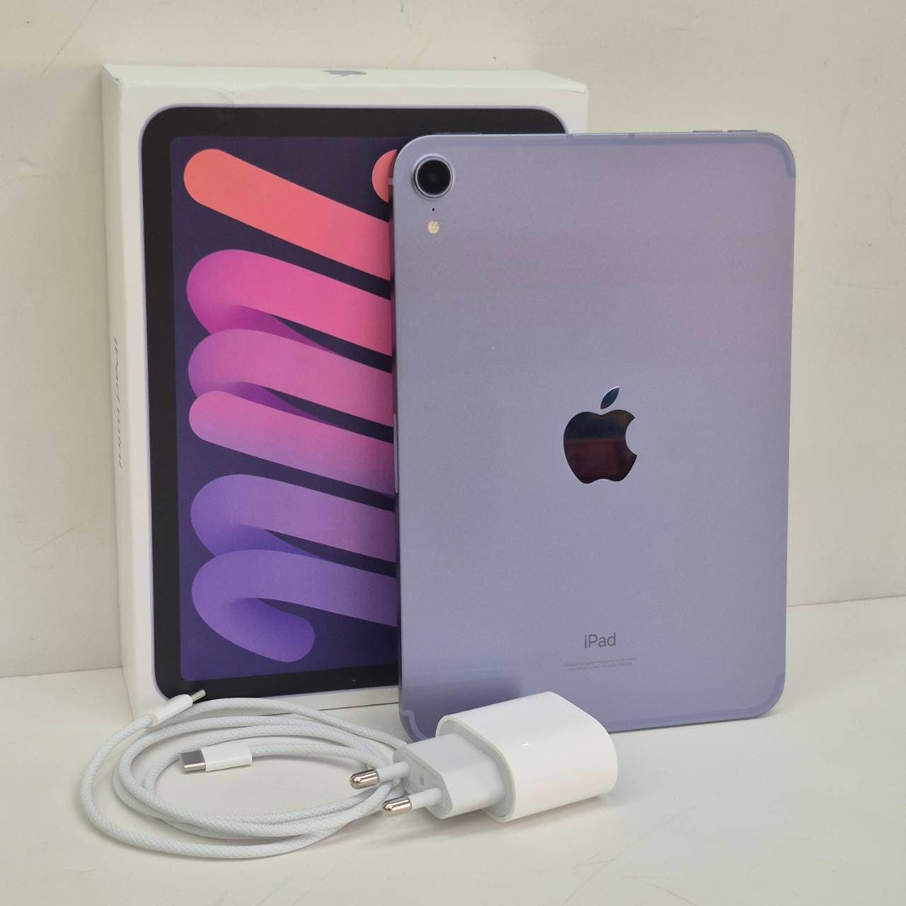 iPad mini 6 Wi-Fi + Cellular 256GB สี Purple เครื่องไทย TH/A แบต 100% ครบกล่อง + ที่ชาร์จ