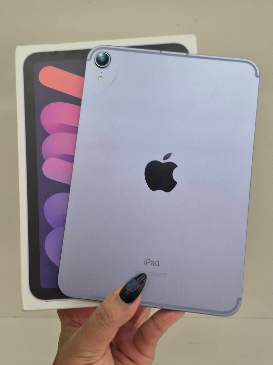 iPad mini 6 Wi-Fi + Cellular 256GB สี Purple เครื่องไทย TH/A แบต 100% ครบกล่อง + ที่ชาร์จ - รูปที่ 3